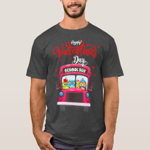 Schulbusfahrer Owls Valentinstag Matching T-Shirt