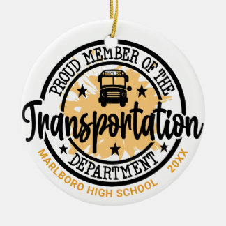 Schulbusfahrer Personalisiert Keramik Ornament