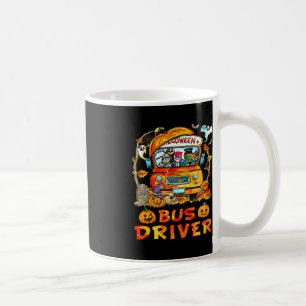 Schulbusfahrer Pumpkin Saison Skeleton Fall Hal Kaffeetasse
