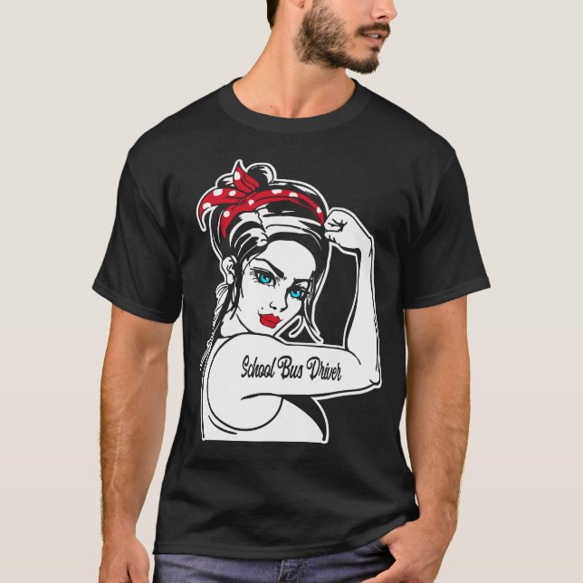 Schulbusfahrer Rosie T-Shirt (Vorderseite)