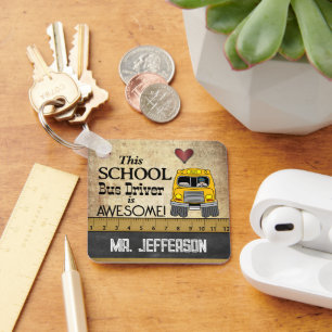 Schulbusfahrer Schlüsselanhänger