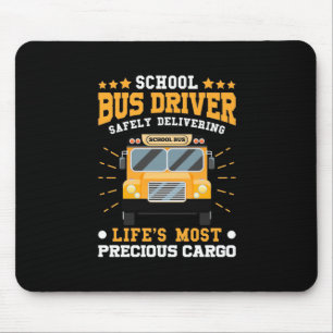 Schulbusfahrer sicher liefern mousepad