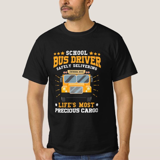 Schulbusfahrer sicher liefern T-Shirt (Vorderseite)