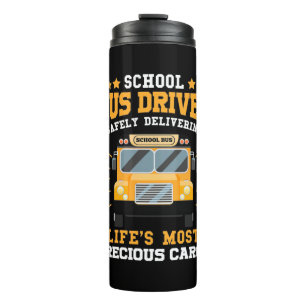 Schulbusfahrer sicher liefern thermosbecher