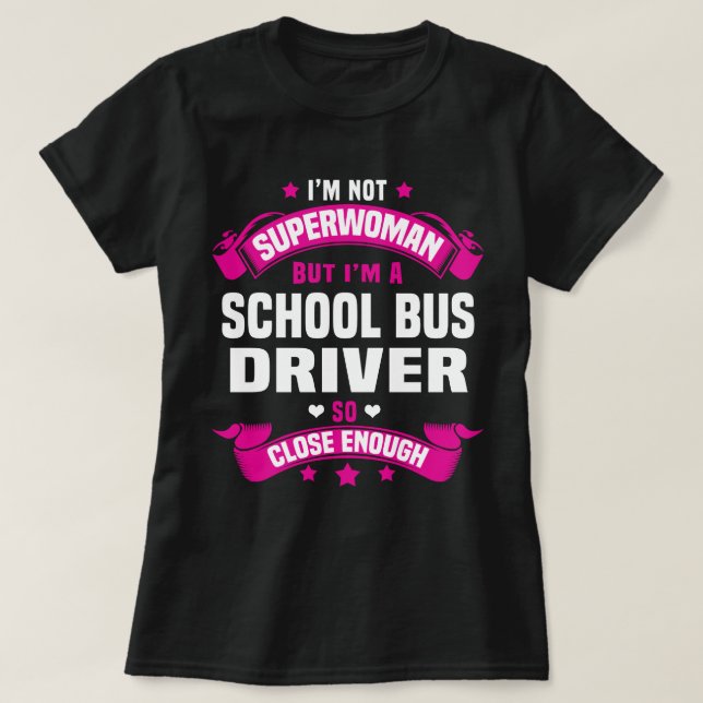 Schulbusfahrer T-Shirt (Design vorne)