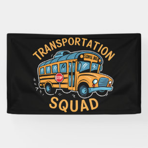 Schulbusfahrer-Transport-Team Banner