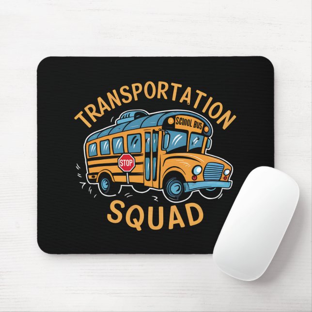 Schulbusfahrer-Transport-Team Mousepad (Mit Mouse)