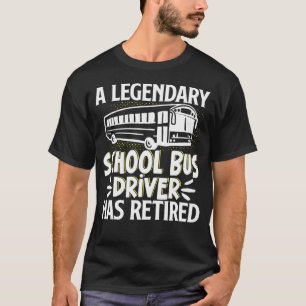 Schulbusfahrer Vintage Ein legendärer Schulbus F T-Shirt