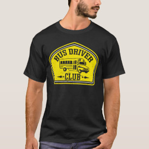 Schulbusfahrer Vintager Busfahrerclub T-Shirt