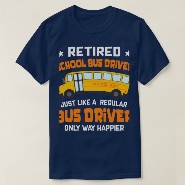 Schulbusfahrer wie ein normaler Gran T-Shirt (Design vorne)