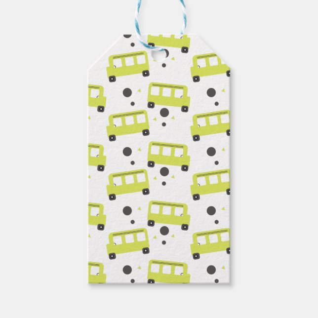 Schulbusfahrer Yellow Confetti Lehrer Geschenkanhänger (Vorderseite)
