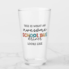 Schulbusfahrerbewertung Funny Gift Glas