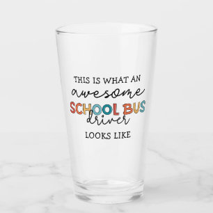 Schulbusfahrerbewertung Funny Gift Glas