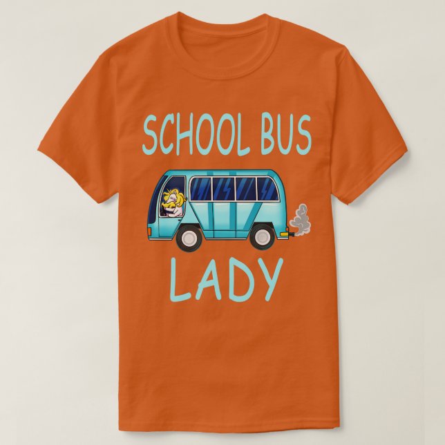 Schulbusfrau T-Shirt (Design vorne)
