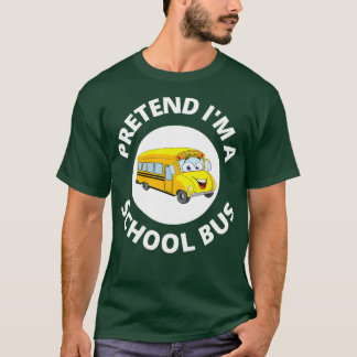 Schulbuskostüm, so tun, als ob der Bus der Schule T-Shirt