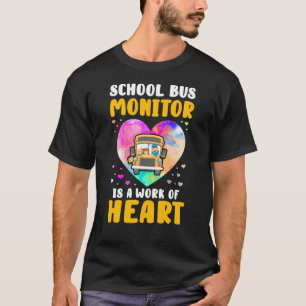 Schulbusmonitor Es ist ein Werk von Herz-Wasserfar T-Shirt