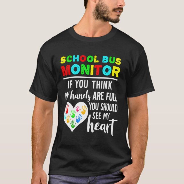 Schulbusmonitor T-Shirt (Vorderseite)