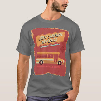 Schulbusumschaltung Vintag Skoolie-Geschenk T-Shirt