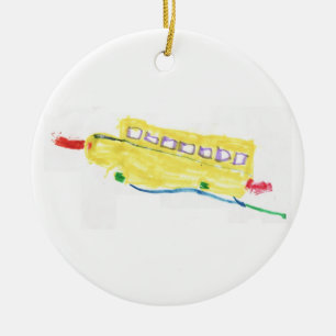 Schulbusverzierung Keramik Ornament