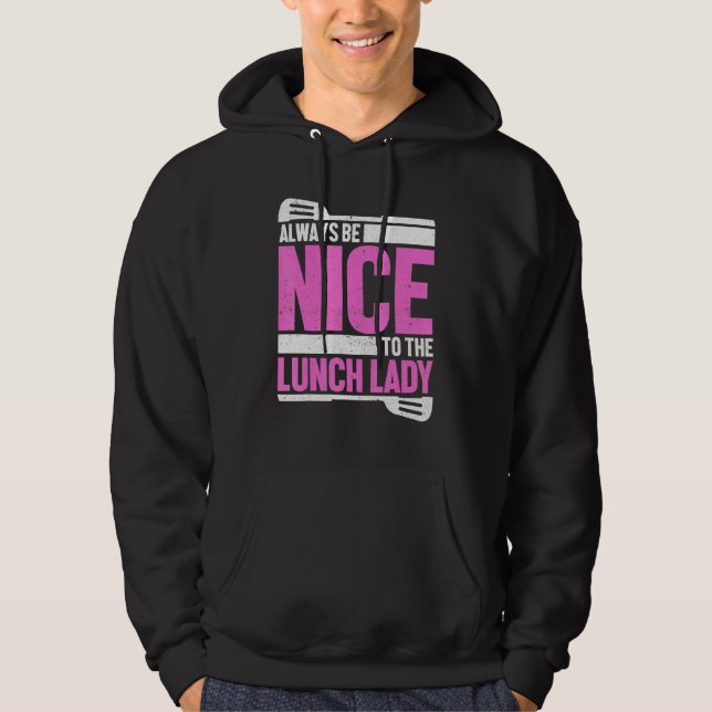 Schulcafeteria-Küchenspatel - Essen Abendessen Lu Hoodie (Vorderseite)