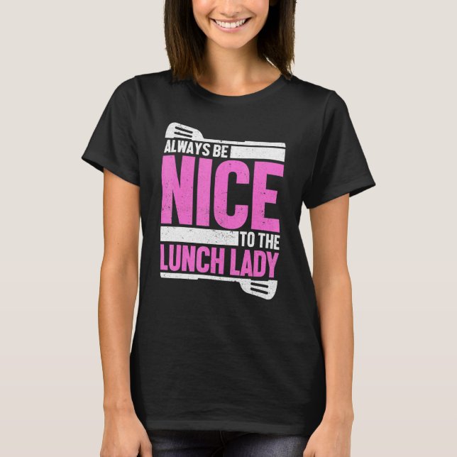 Schulcafeteria-Küchenspatel - Essen Abendessen Lu T-Shirt (Vorderseite)