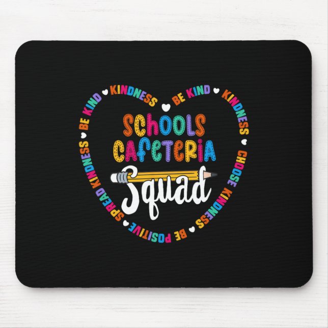 Schulcafeteria-Team Byck To School Happy First Mousepad (Vorne)