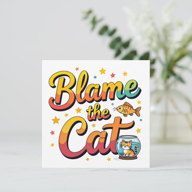 Schuld an der Katze (Stehend Vorderseite)