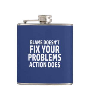 Schuld behebt Ihre Problemaktion nicht Flachmann