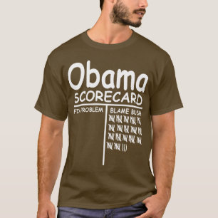 Schuld Bush - Obama-Spielstandskarte T-Shirt
