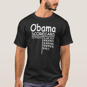 Schuld Bush - Obama-Spielstandskarte T-Shirt
