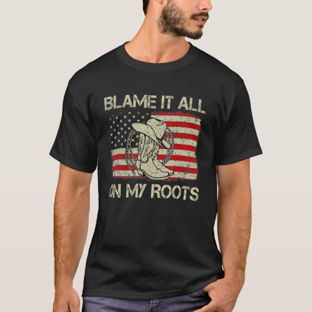 Schuld daran ist, dass der Western meines Roots Co T-Shirt (Vorderseite)