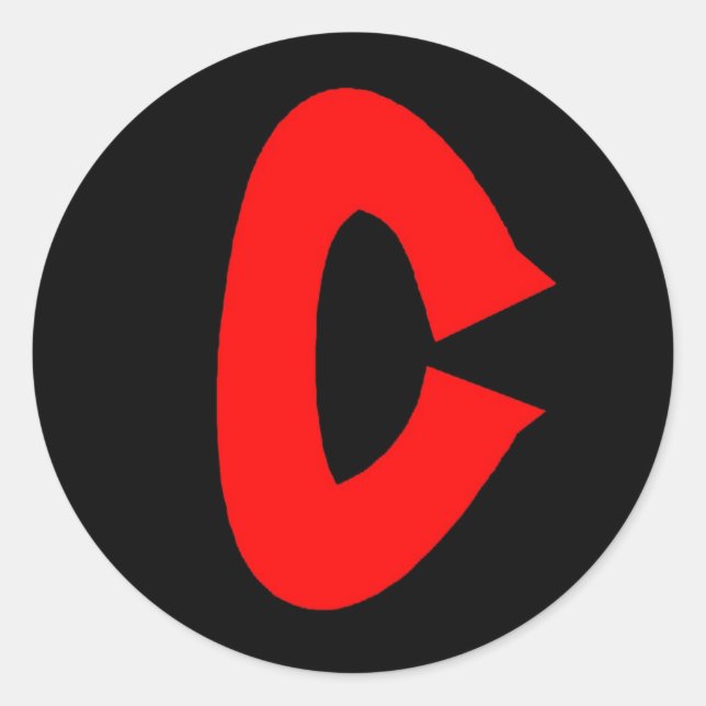 Schuld daran sind "C"-Sticker Runder Aufkleber (Vorderseite)