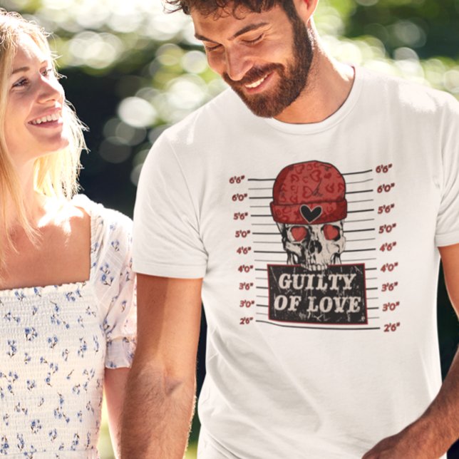 Schuld der Liebe Skeletton Valentinstag T-Shirt (Von Creator hochgeladen)