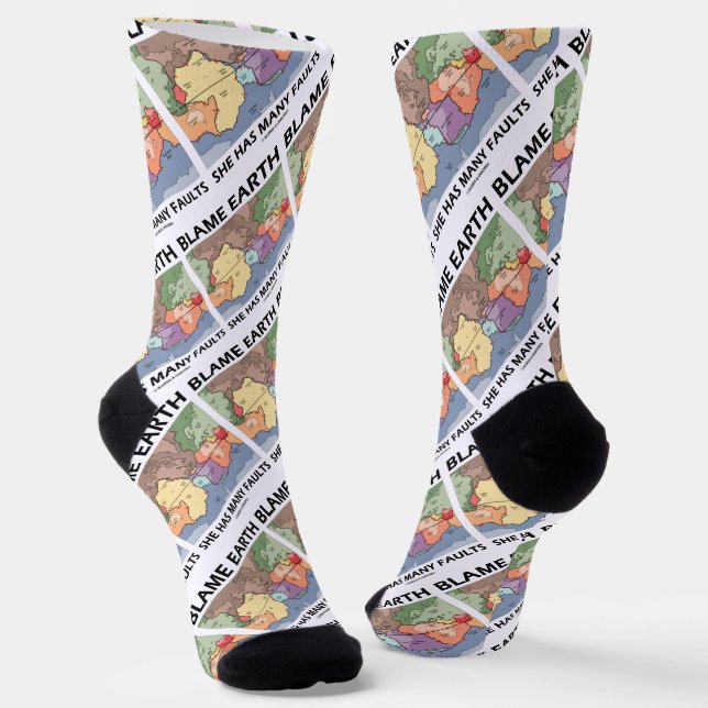 Schuld Earth Sie hat viele Fehler Plättchen Tekton Socken (Gewinkelt)