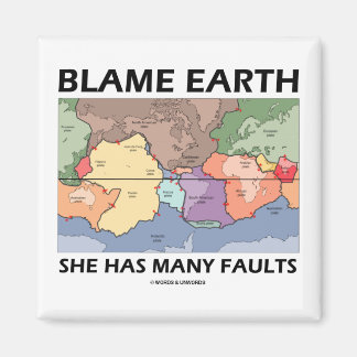 Schuld Earth Sie hat viele Fehler (Plattentektonik Magnet