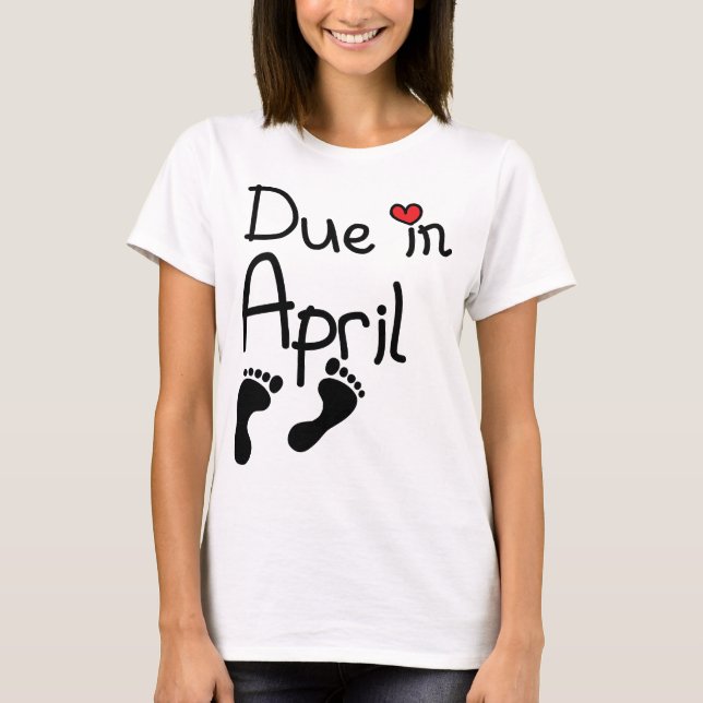 Schuld im April T-Shirt (Vorderseite)