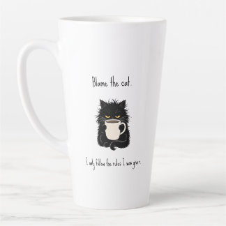 Schuld ist die Katze Lustiger schwarzer Katzenlieb Milchtasse