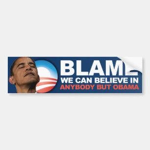 Schuld können wir - AntiObama herein glauben Autoaufkleber