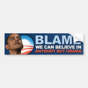 Schuld können wir - AntiObama herein glauben Autoaufkleber