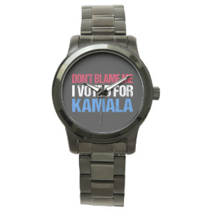 Schuld mich nicht, dass ich für Kamala gestimmt ha Armbanduhr