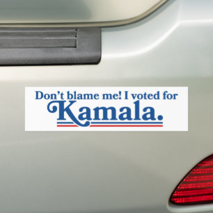 Schuld mich nicht, dass ich für Kamala Harris gest Autoaufkleber