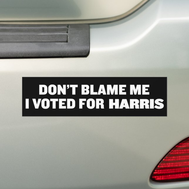 Schuld mich nicht, dass ich für Kamala Harris gest Autoaufkleber (Auf Auto)