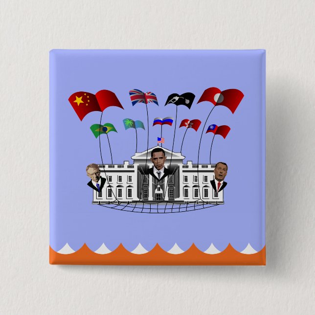 Schulden-Decke Whale Versagt - Schaltfläche Button (Vorderseite)