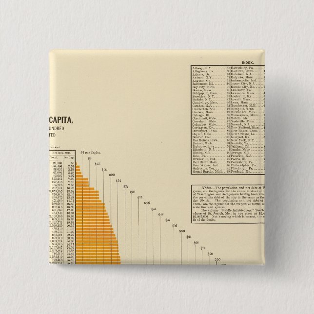 Schulden des kommunalen Netzes Button (Vorderseite)