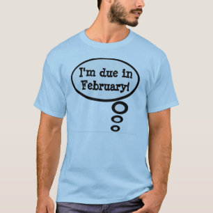 Schulden-im Februar Schwangerschafts-Shirt T-Shirt