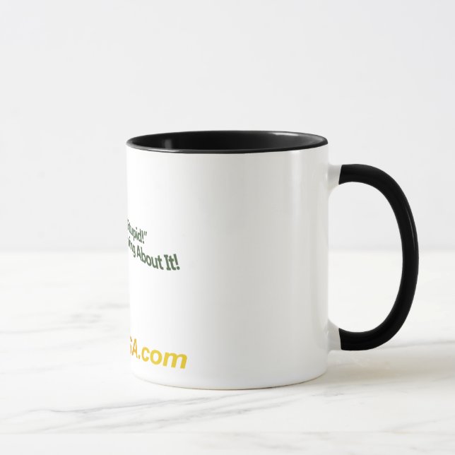 Schulden-Tornado-Tasse Tasse (Rechts)