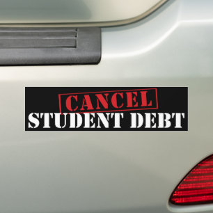 Schulden zum Abbrechen von Studiendarlehen Autoaufkleber