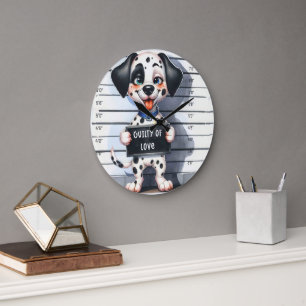 Schuldig aus Liebe Große Wanduhr