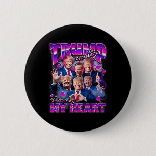Schuldig, mein Herz gestohlen zu haben Pink Trump Button