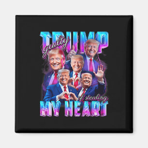 Schuldig, mein Herz gestohlen zu haben Rosa Trump  Magnet